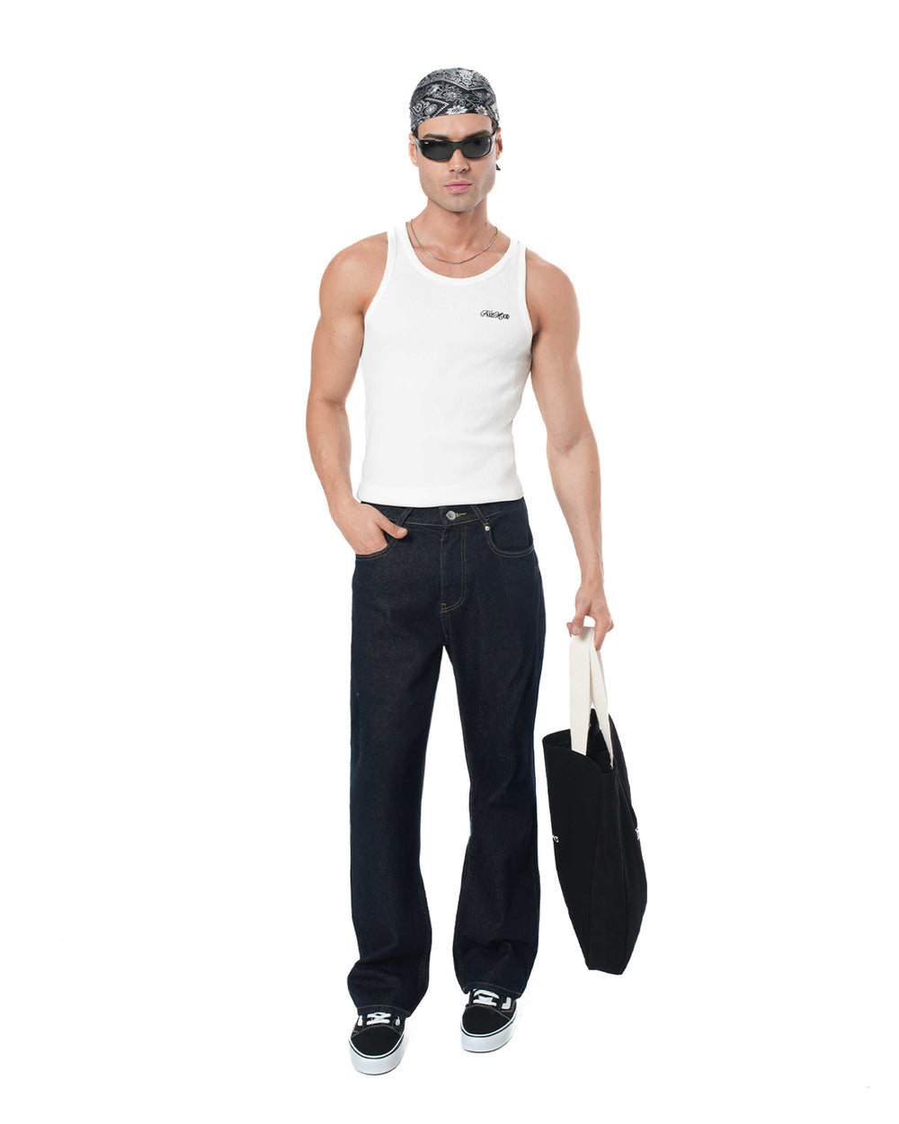 UNISEX SIGNATURE RAW DENIM PANTS - INDIGO