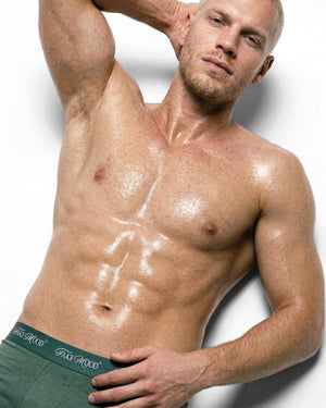 MEN’S 2-PACK BOXER - WHITE/GREEN