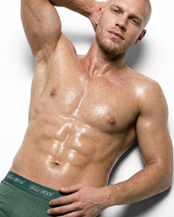 MEN’S 2-PACK BOXER - WHITE/GREEN