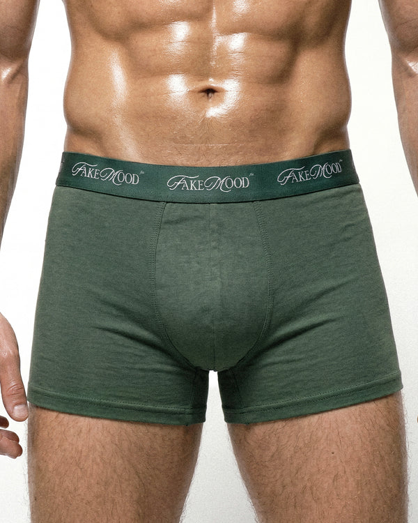 MEN’S 2-PACK BOXER - WHITE/GREEN