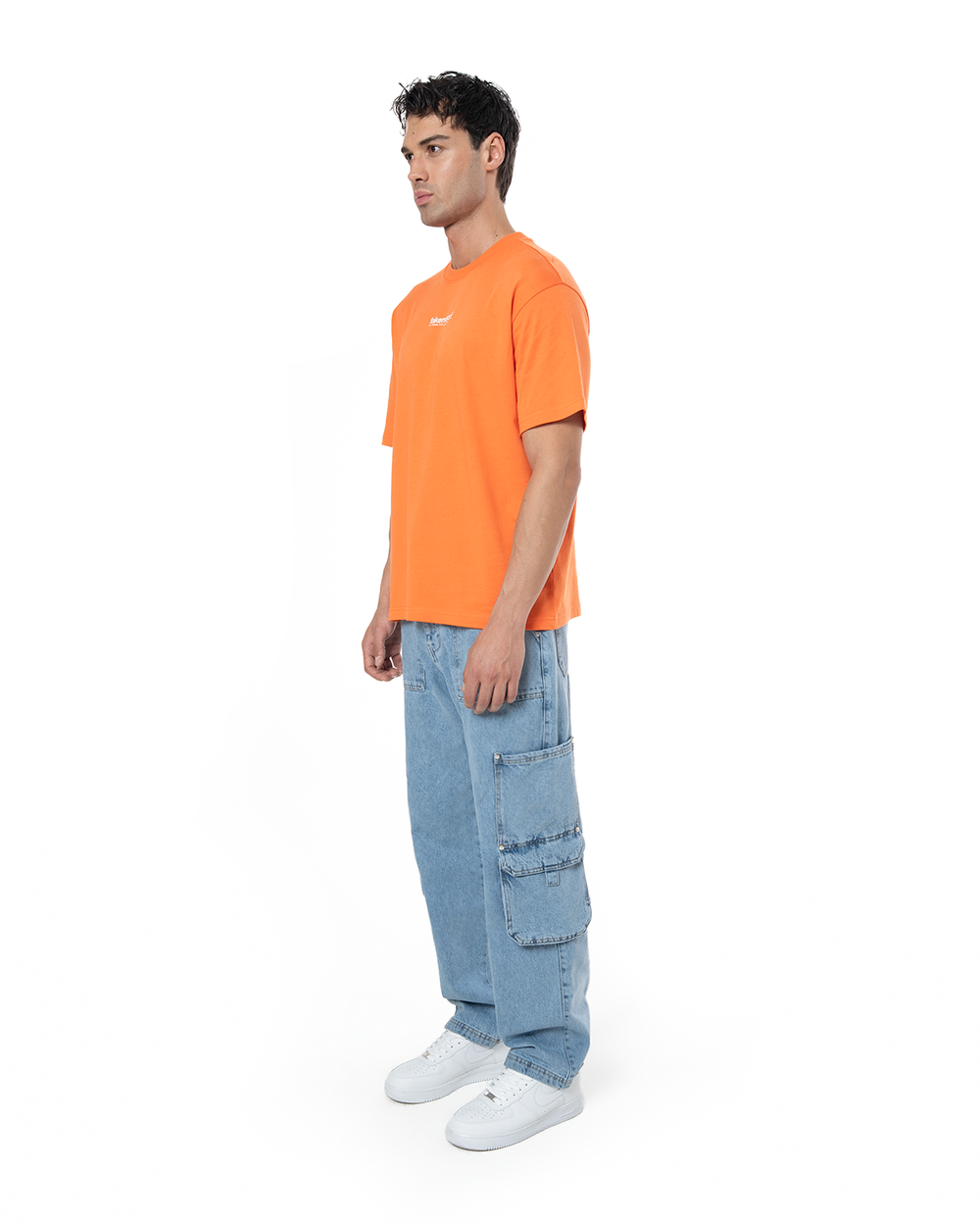 UNISEX DETROIT DENIM CARGO PANTS - BLUE
