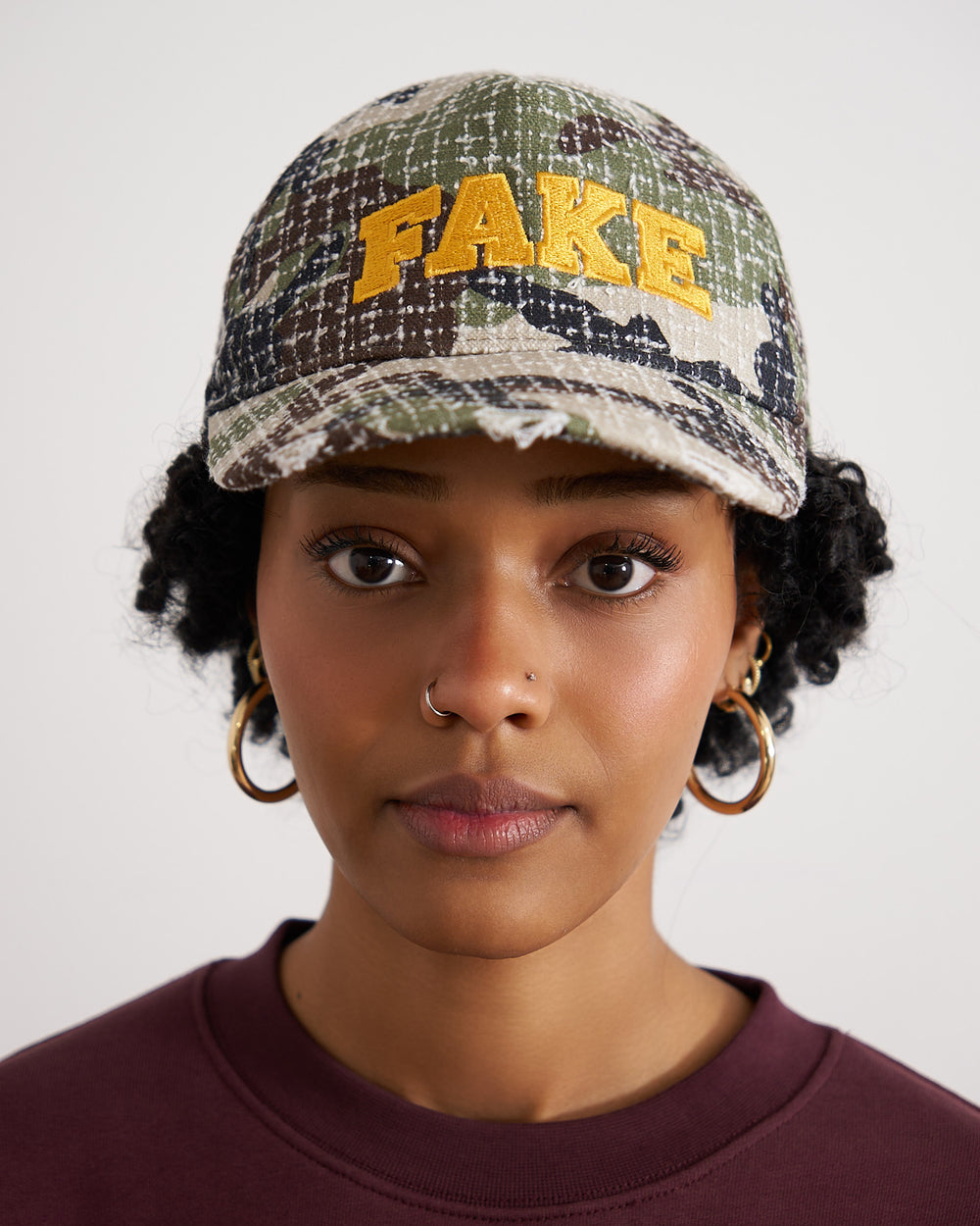 UNISEX FAKEMOOD NAKIŞLI CAP- KAMUFLAJ