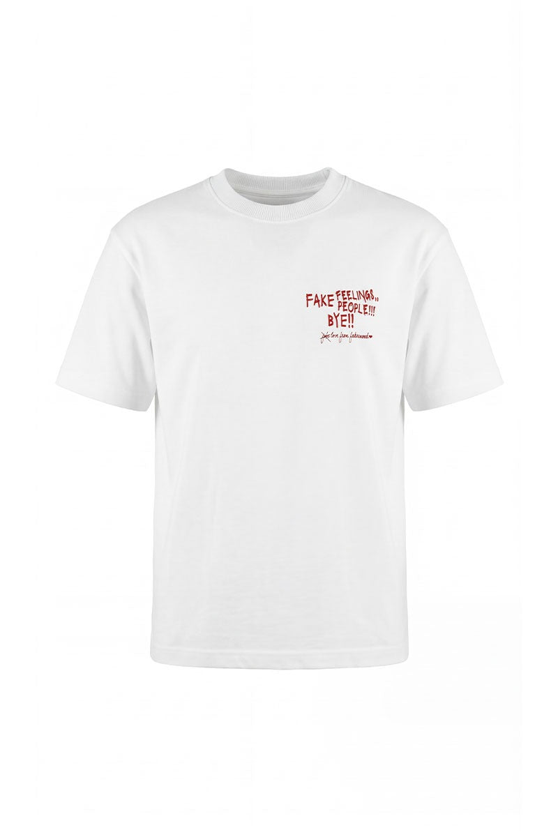 Men Oversize FakeFeelings Printed T-shirt