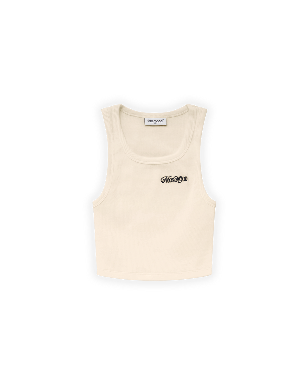 KADIN FAKEMOOD NAKIŞLI CROP TOP - LATTE