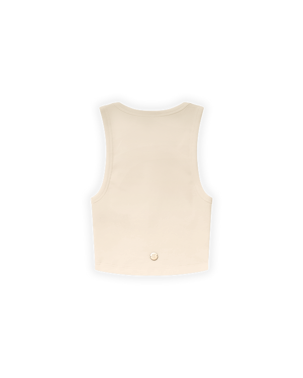 KADIN FAKEMOOD NAKIŞLI CROP TOP - LATTE