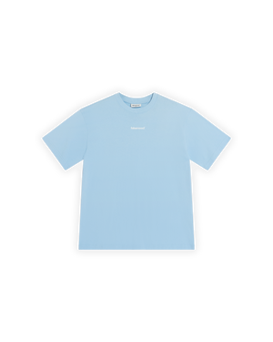 Basic Baskılı Oversize T-Shirt - Açık Mavi