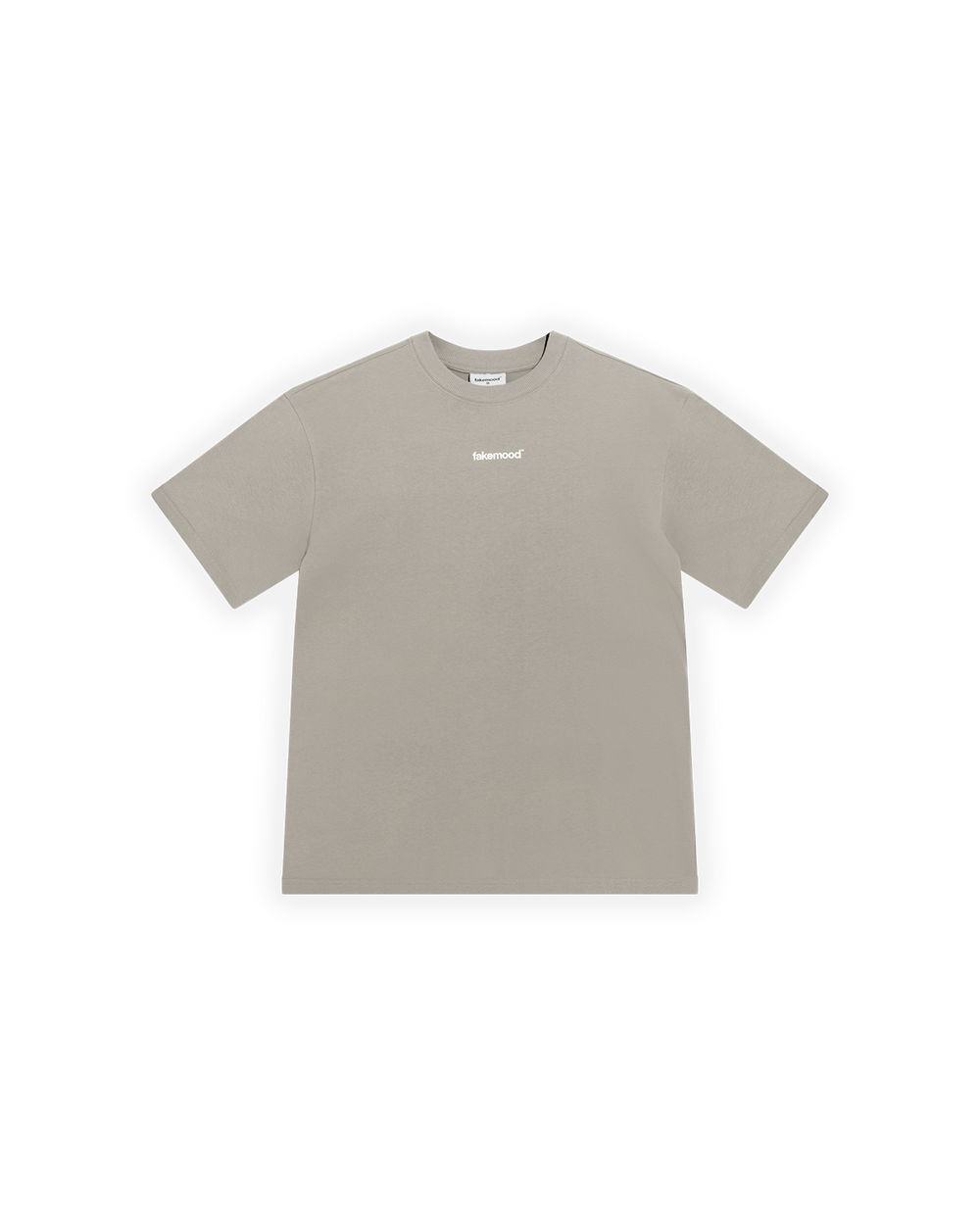 Basic Baskılı Oversize T-Shirt - Taş
