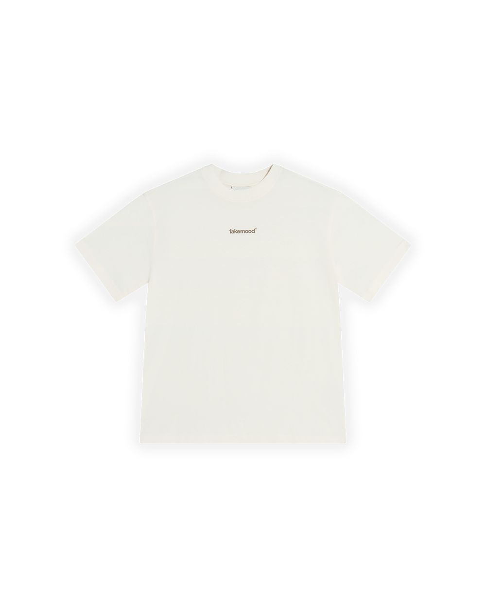 Basic Baskılı Oversize T-Shirt - Ekru