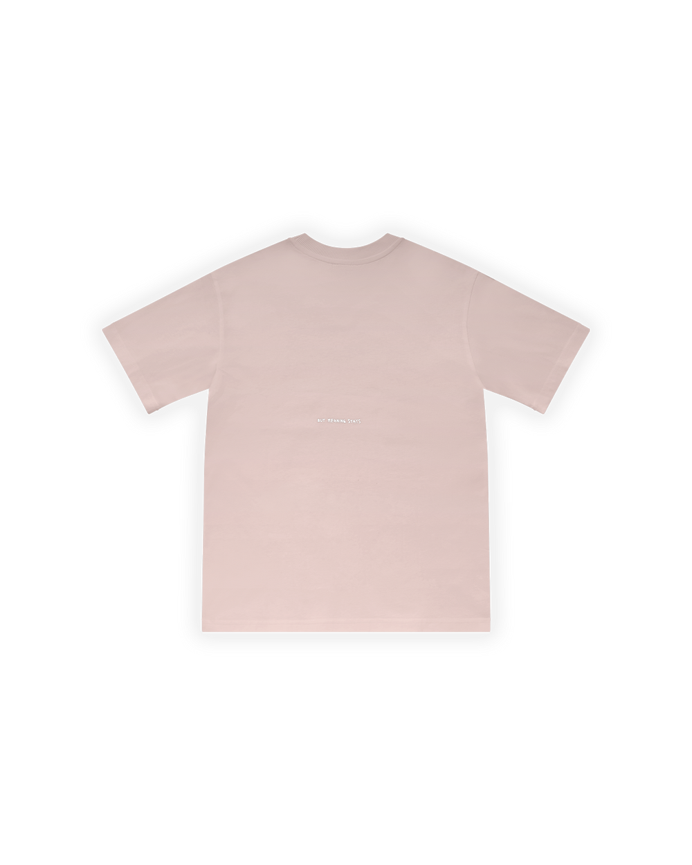 ERKEK OVERSIZE BASIC BASKILI TİŞÖRT - PEMBE