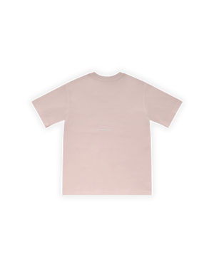 ERKEK OVERSIZE BASIC BASKILI TİŞÖRT - PEMBE
