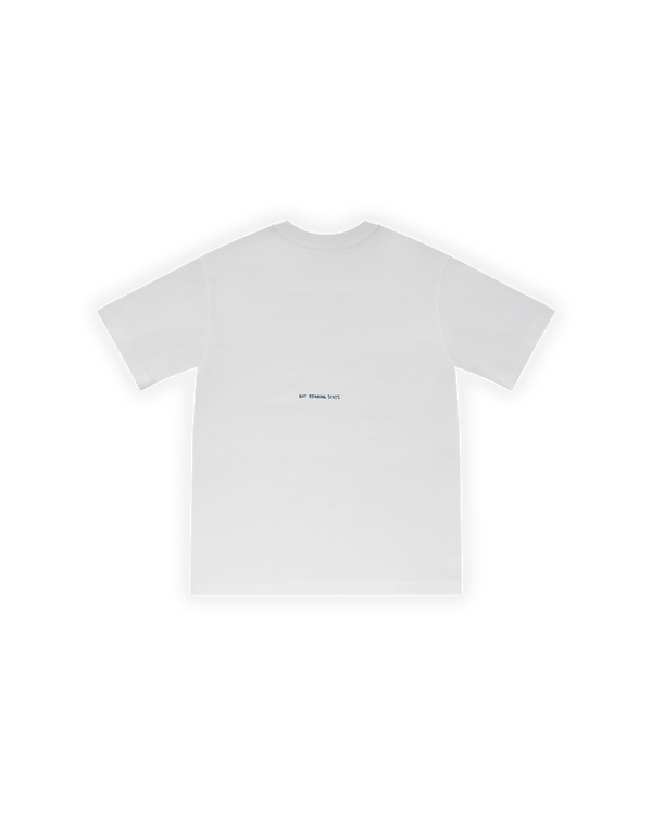 ERKEK OVERSIZE BASIC BASKILI TİŞÖRT - BEYAZ