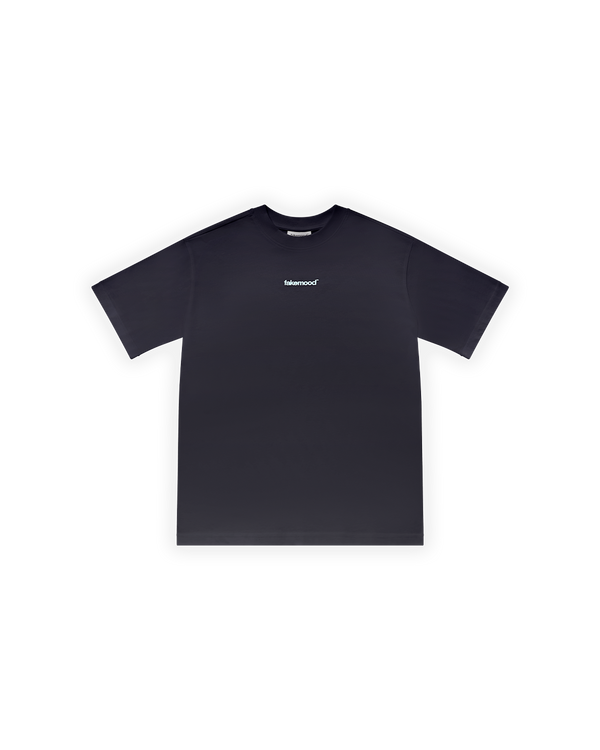 ERKEK OVERSIZE BASIC BASKILI TİŞÖRT - SİYAH