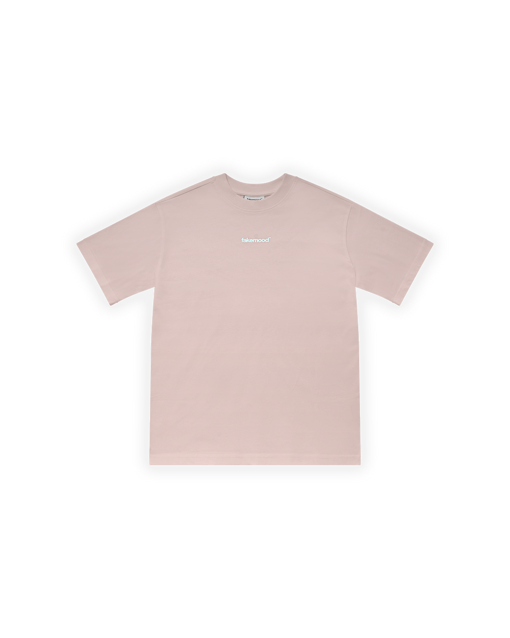 ERKEK OVERSIZE BASIC BASKILI TİŞÖRT - PEMBE