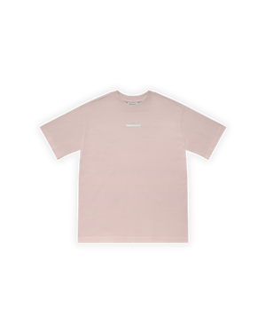 ERKEK OVERSIZE BASIC BASKILI TİŞÖRT - PEMBE
