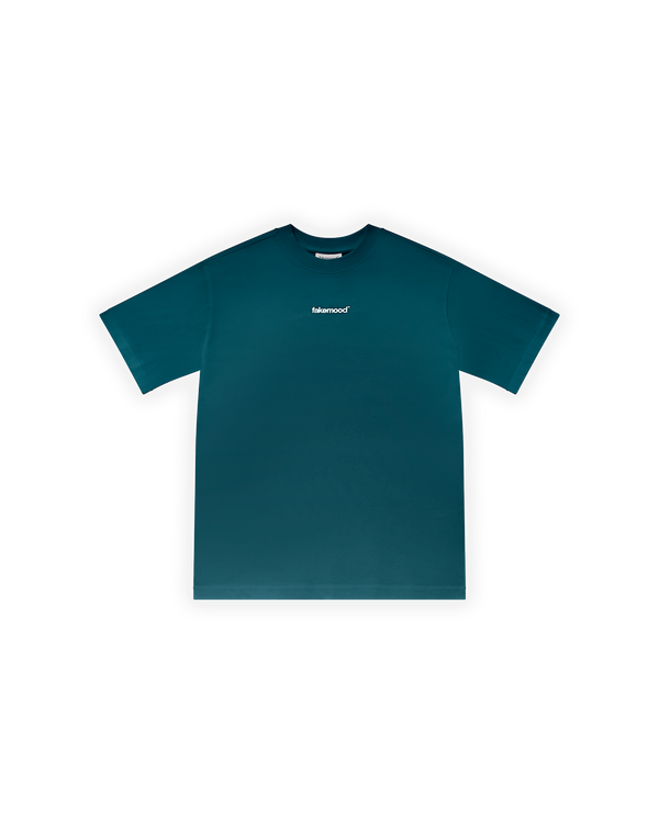 ERKEK OVERSIZE BASIC BASKILI TİŞÖRT - YEŞİL