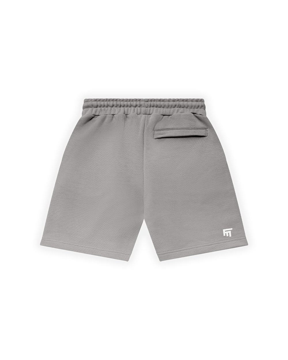UNISEX RELAXED FIT BASIC FAKEMOOD BASKILI ŞORT - TAŞ