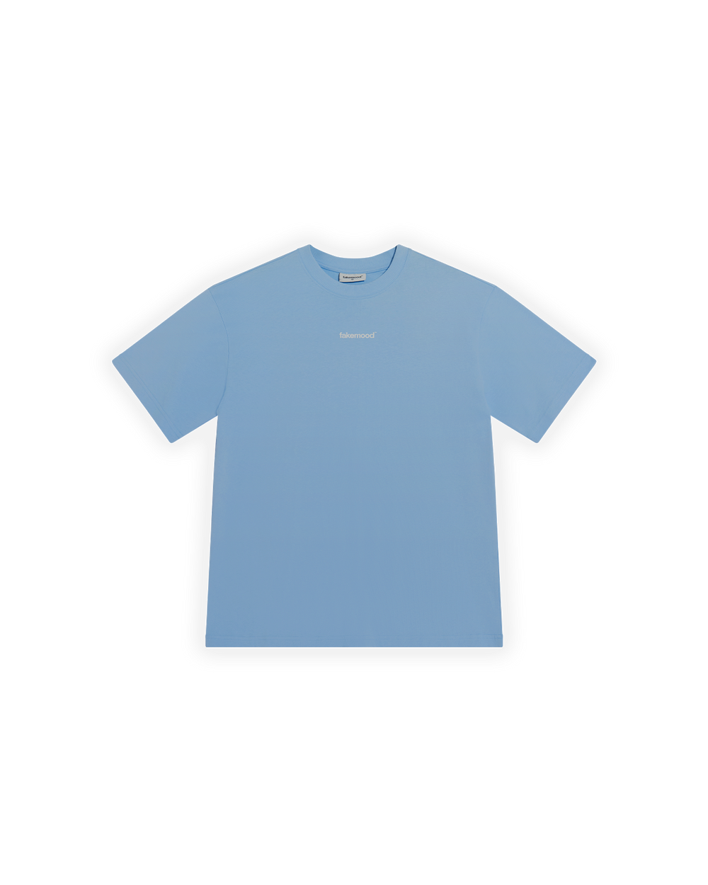 Basic Baskılı Oversize T-Shirt - Mavi