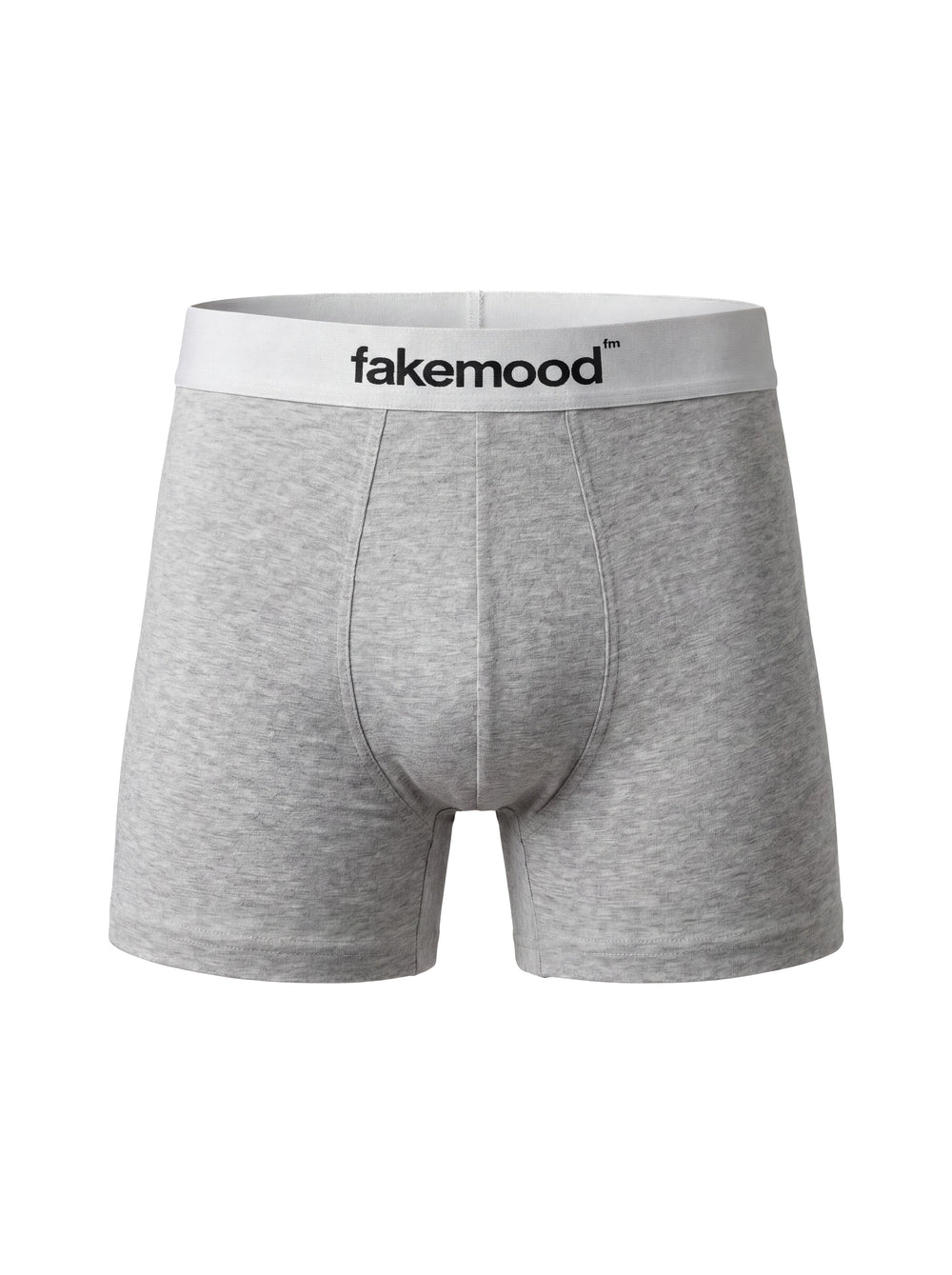 2'Lİ TAKIM FAKEMOOD LASTİKLİ PREMIUM PAMUK BOXER - GRİ