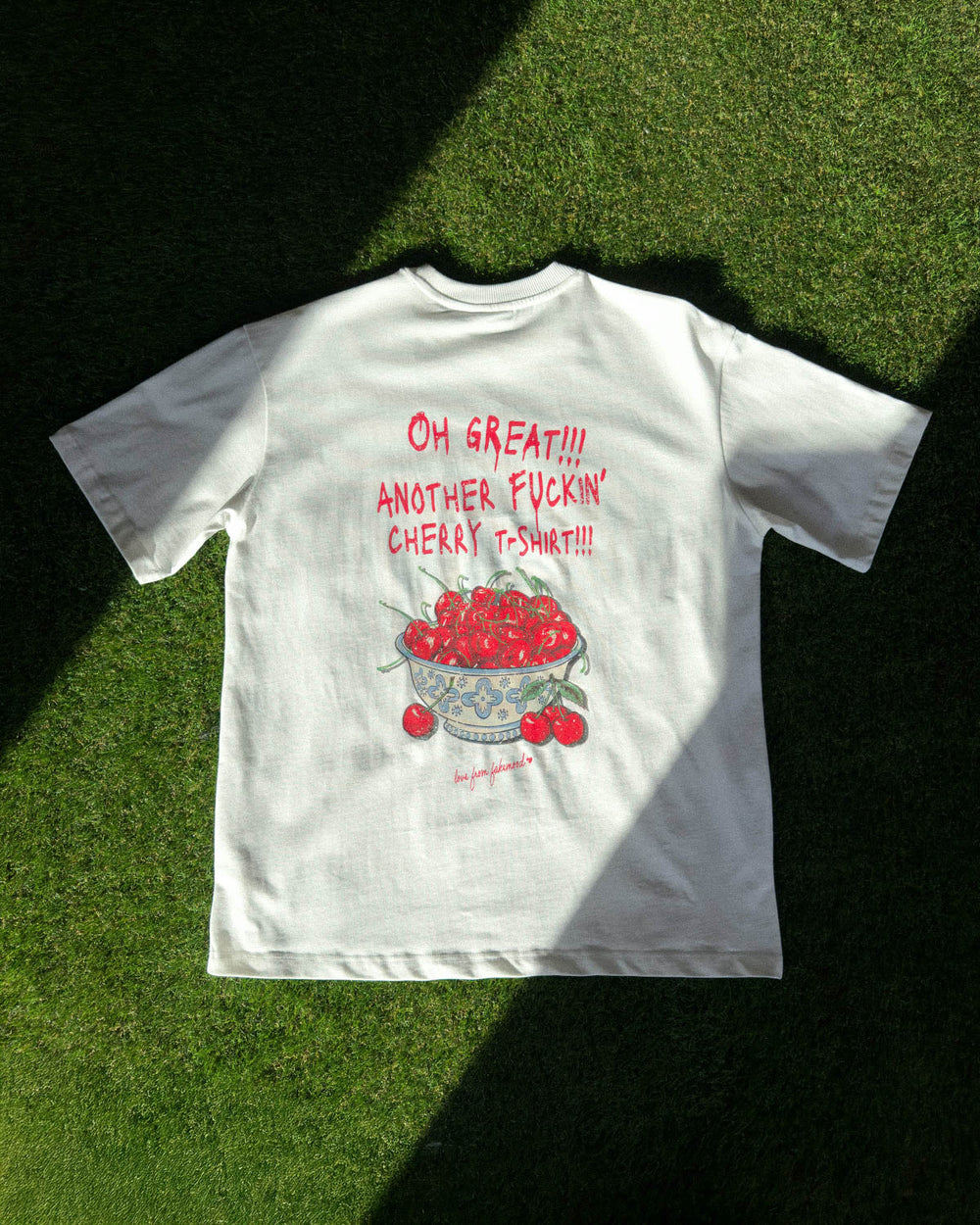 UNISEX CHERRY - LOVE FROM FM SERIES #3 TEE - WHITE