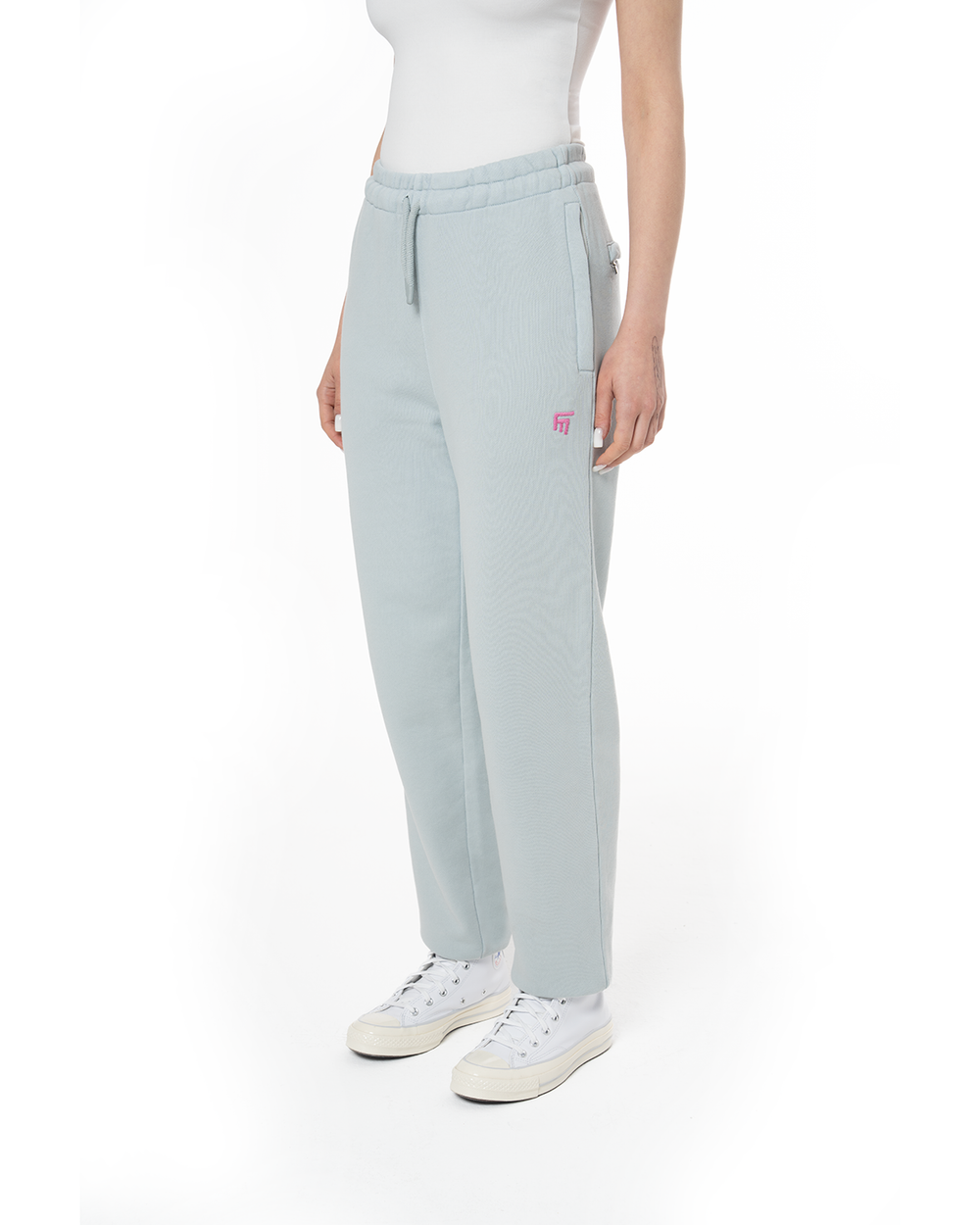 KADIN RELAXED FIT FM ICON NAKIŞLI JOGGER - MAVİ