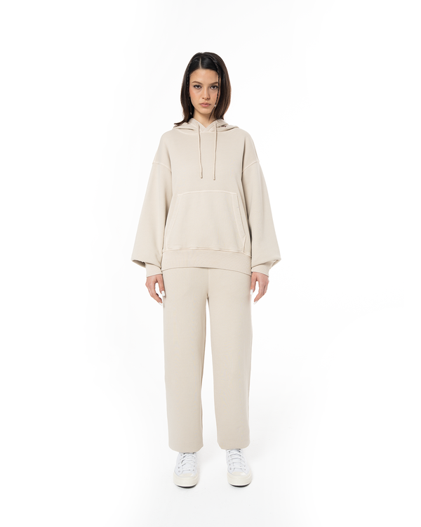 UNISEX CORE HOODIE - BEIGE
