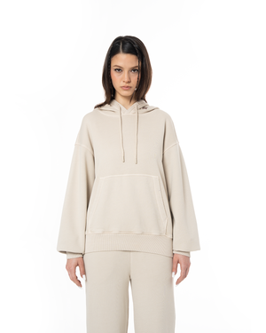 UNISEX CORE HOODIE - BEIGE