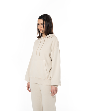 UNISEX CORE HOODIE - BEIGE