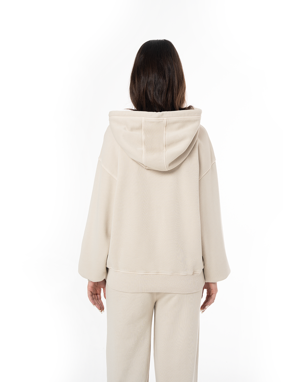 UNISEX CORE HOODIE - BEIGE