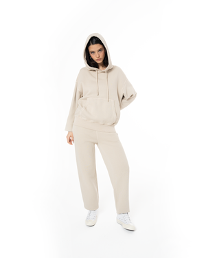 UNISEX CORE HOODIE - BEIGE