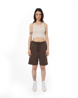 UNISEX GARMENT DYE SIGNATURE SHORT - COCOA BROWN