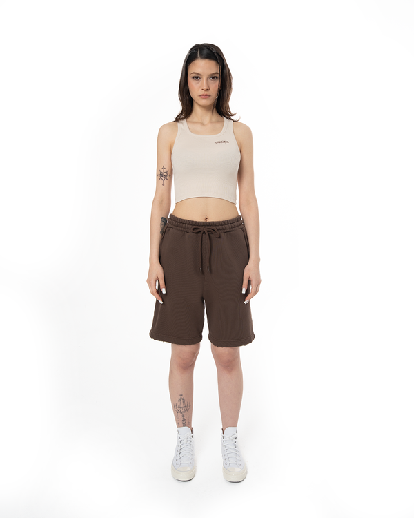 UNISEX GARMENT DYE SIGNATURE SHORT - COCOA BROWN
