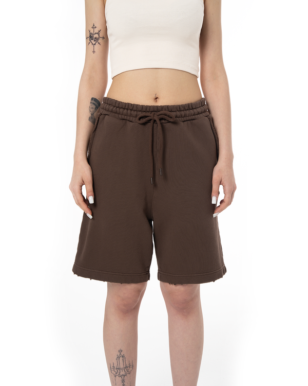 UNISEX GARMENT DYE SIGNATURE SHORT - COCOA BROWN