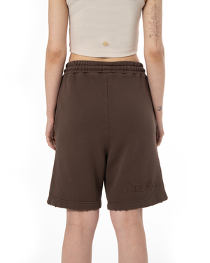 UNISEX GARMENT DYE SIGNATURE SHORT - COCOA BROWN