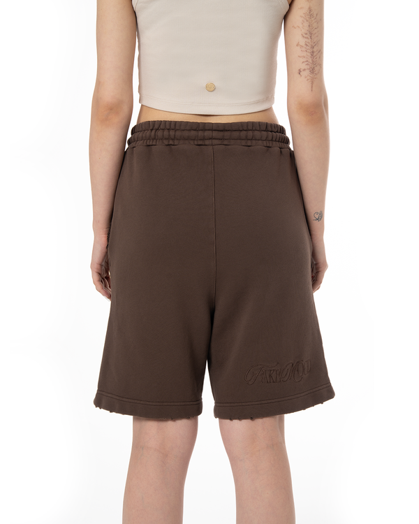 UNISEX GARMENT DYE SIGNATURE SHORT - COCOA BROWN