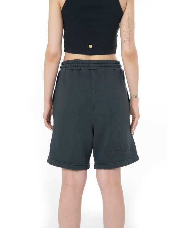 UNISEX GARMENT DYE SIGNATURE SHORT - BLACK