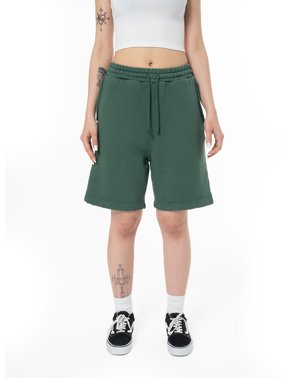 UNISEX GARMENT DYE SIGNATURE SHORT - DARK GREEN