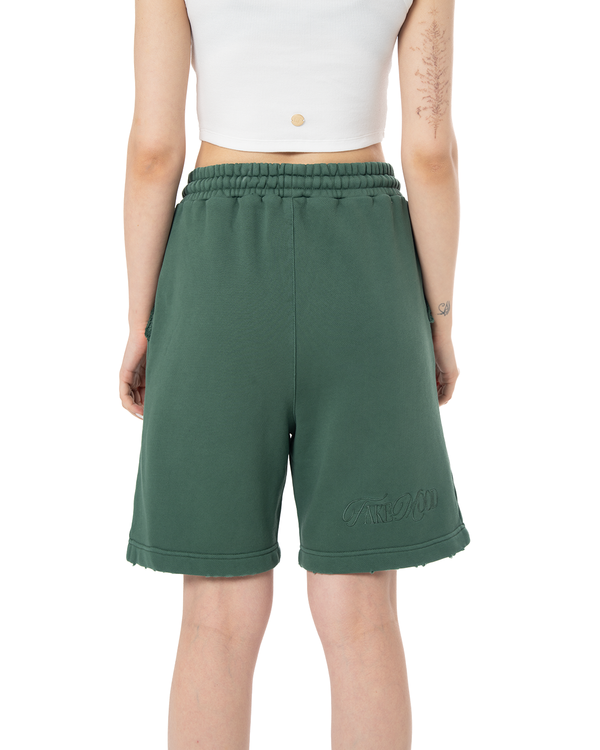 UNISEX GARMENT DYE SIGNATURE SHORT - DARK GREEN