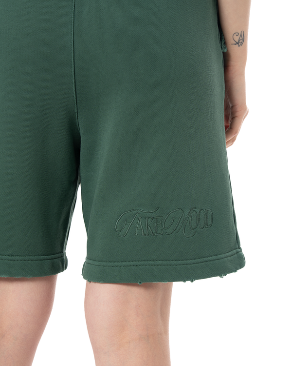UNISEX GARMENT DYE SIGNATURE SHORT - DARK GREEN