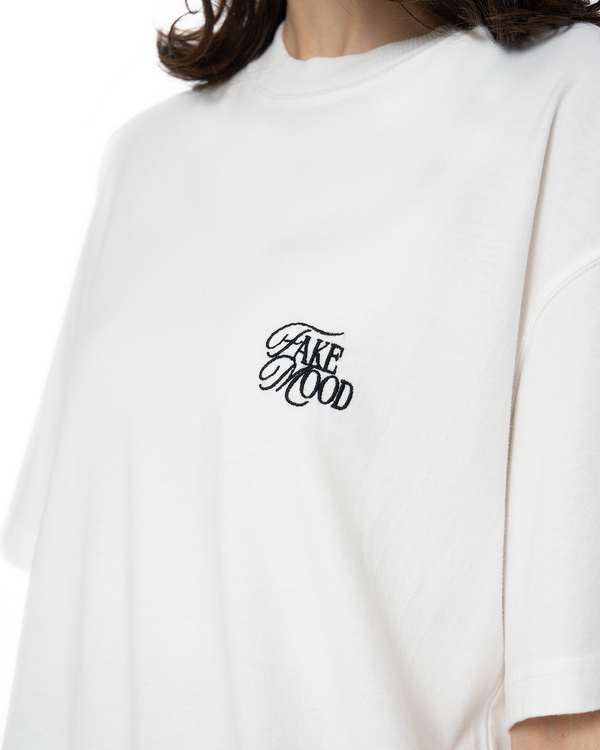 UNISEX GARMENT DYE SIGNATURE TEE - WHITE