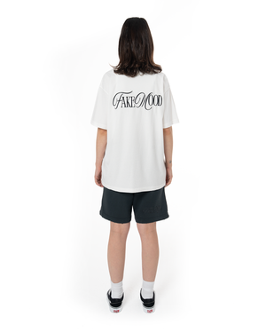 UNISEX GARMENT DYE SIGNATURE TEE - WHITE