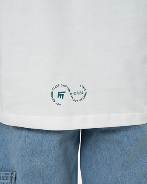 FM MEMBERS CREW COMFY FIT TEE - WHITE