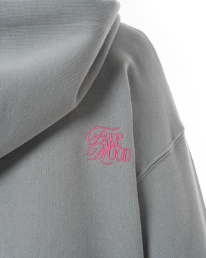 UNISEX ASYMMETRIC ZIP FULL ZIP SWEATSHIRT - GRAY