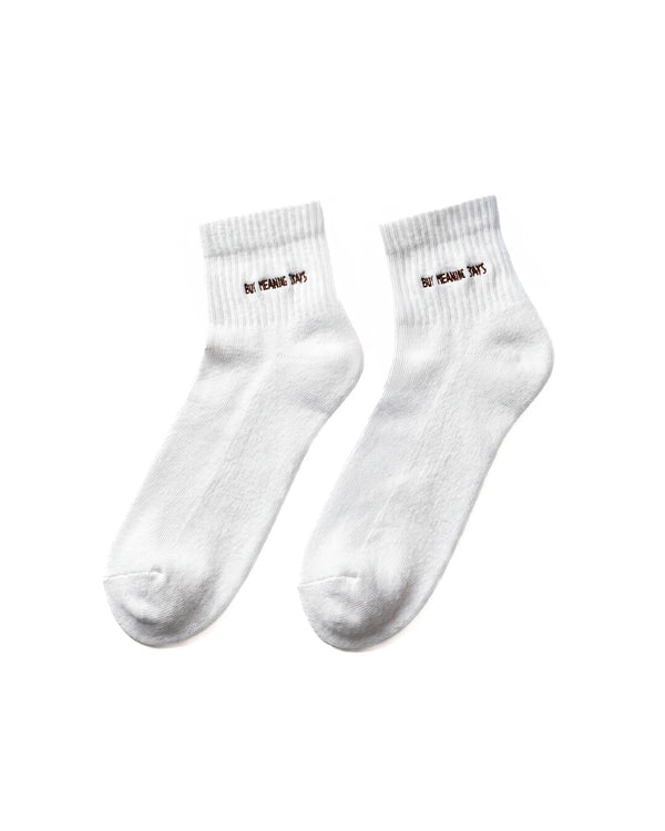 MOTTO ANKLE CREW TERRY SOLE SOCKS