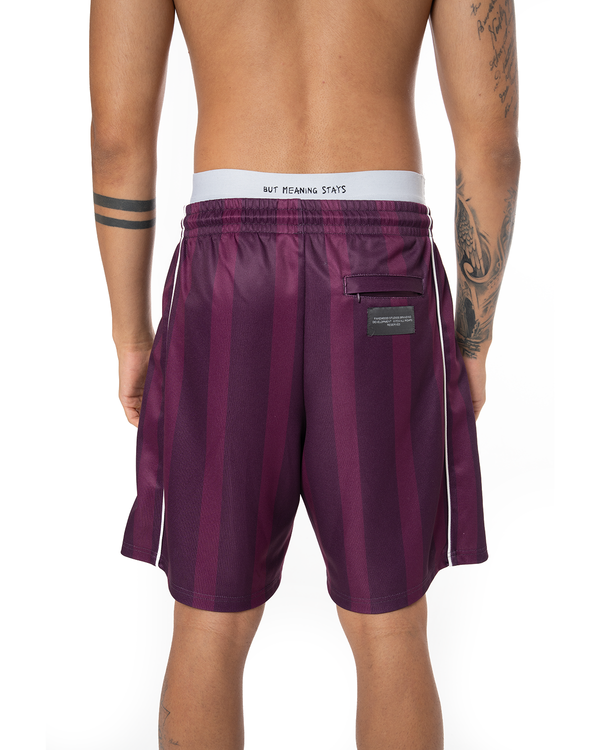 COLLARED CLASSY JERSEY SHORT - PURPLE