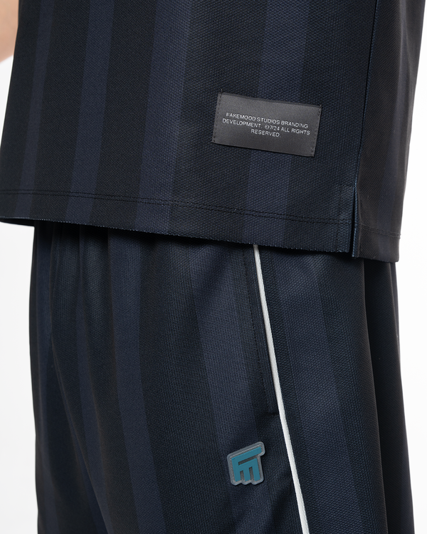 COLLARED CLASSY JERSEY SHORT - BLACK