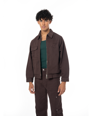 UNISEX DETROIT NON DENIM JACKET - BROWN