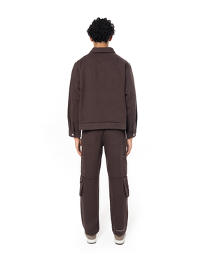 UNISEX DETROIT NON DENIM CARGO PANTS - BROWN