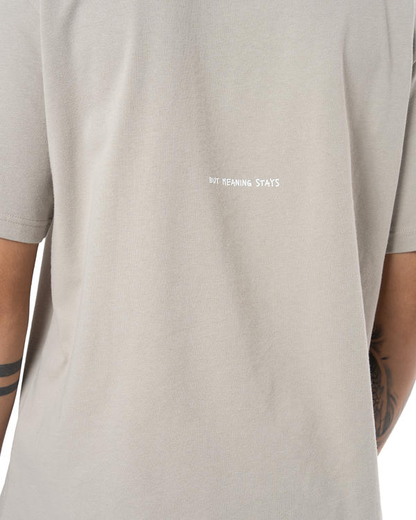 UNISEX CORE TEE - STONE