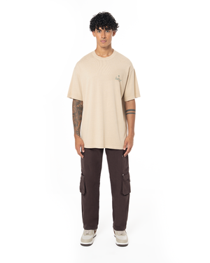 UNISEX GARMENT DYE LIMITED FM PALACE TEE - LATTE