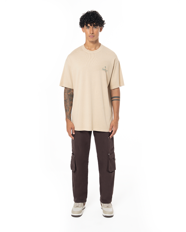 UNISEX GARMENT DYE LIMITED FM PALACE TEE - LATTE